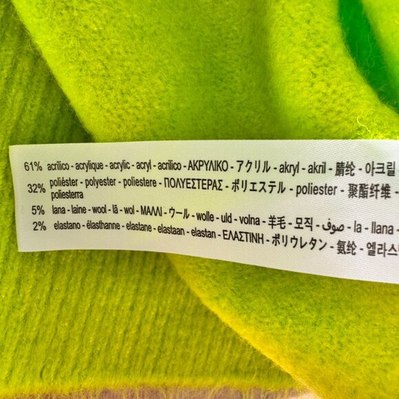 NWT Zara Oversized Turtleneck Sweater Green - Picture 8 of 10